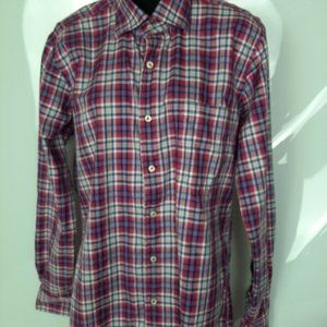 Peter Millar Mens Pink & Purple  Checks Shirt
